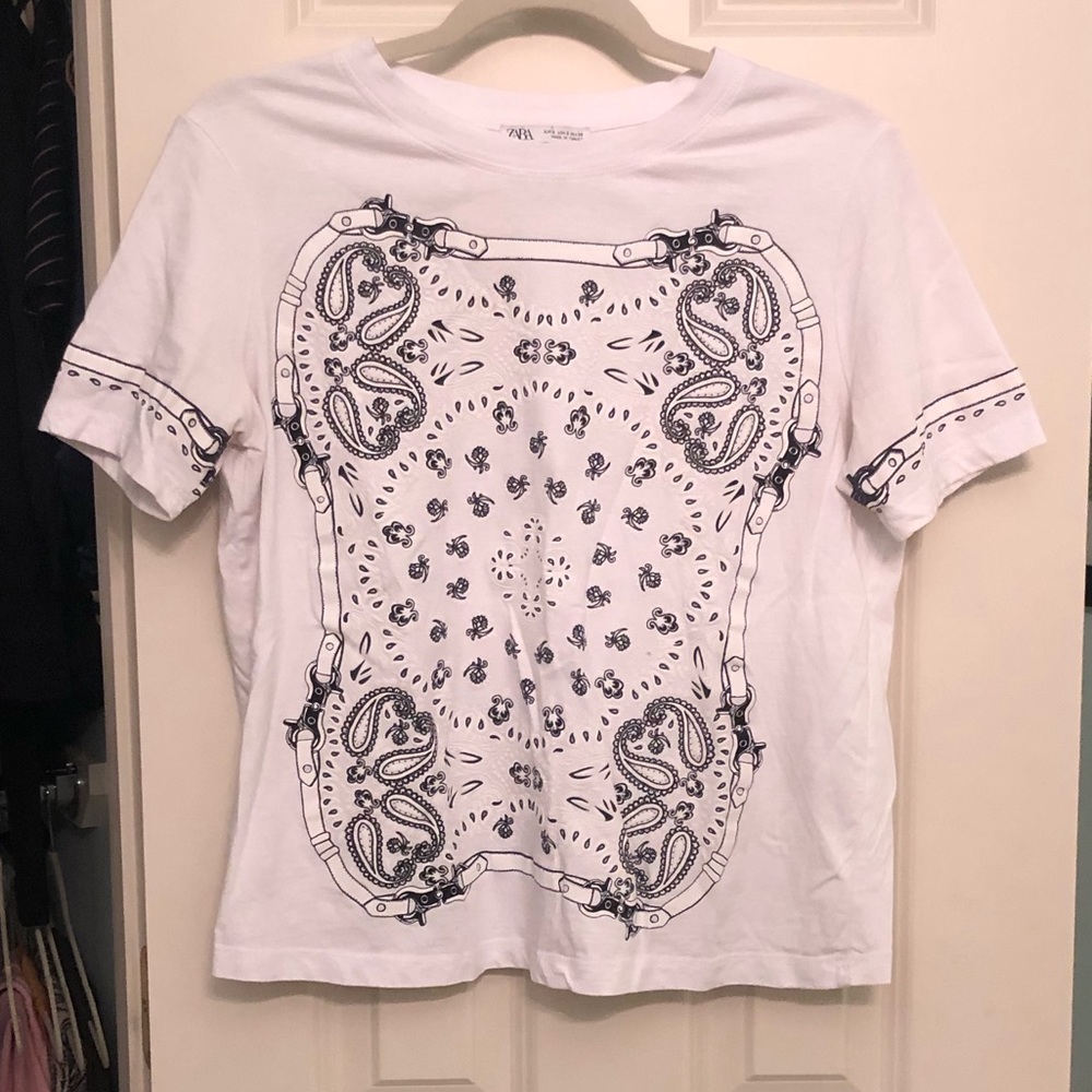Zara Western Graphic Tee